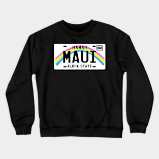 Maui license plate Crewneck Sweatshirt